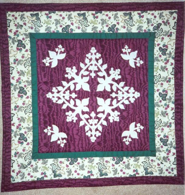 image title is Pearl Embellished Wall Quilt, 1997